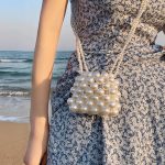 Pearl Mini Crossbody Bag with Chain Strap for Women