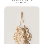 Korean Style Ruched One-Shoulder Cloud Bag Early Autumn Flower Drawstring Tote