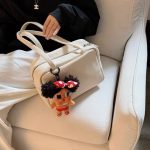 MBH Top-Grain Leather Minimalist Small Square Bag Large-Capacity Versatile Boston Shoulder Bag