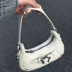 Women's 2026 Baguette Shoulder Bag PU Leather Star Clasp